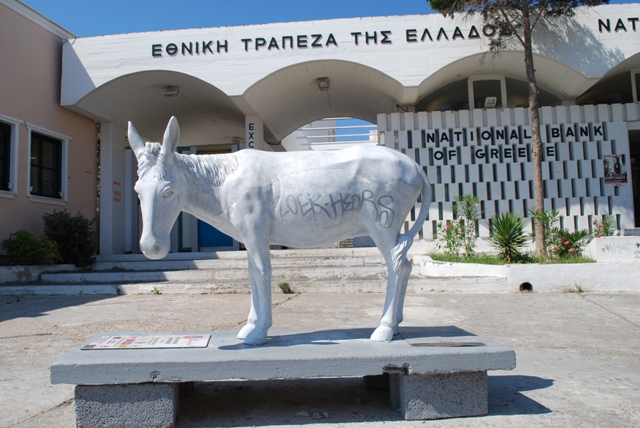 Santorini donkey