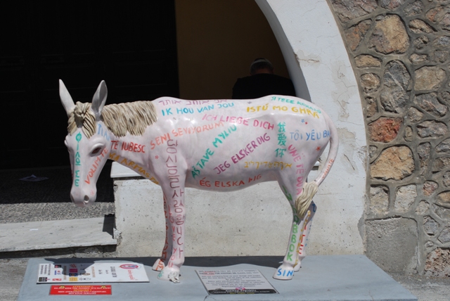 Santorini donkeys